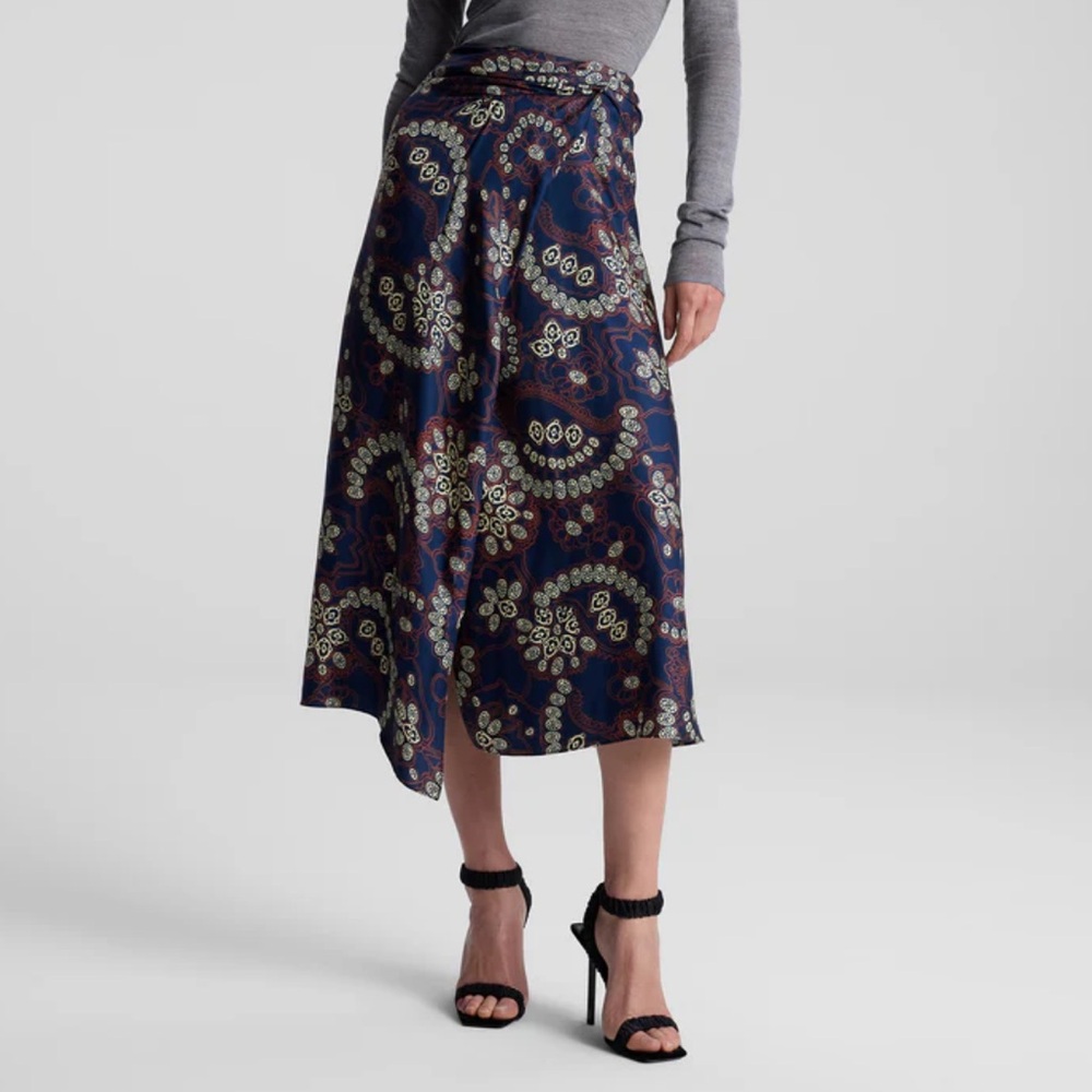 NWOT ALC Clara Printed Midi Skirt